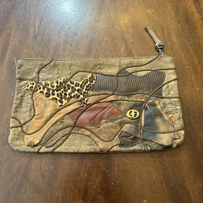 Cartera Muñequera Carlos Fiori Cuero Patchwork Foto 1 de 4