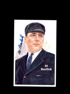 Al Barlick Hand Signed Perez Steele Hall Of Fame Postcard  Autograph - Picture 1 of 2