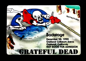 Grateful Dead Backstage Pass Puzzle Snow Tube Oakland CA 12/28/90 12/28/1990 GD - Picture 1 of 12