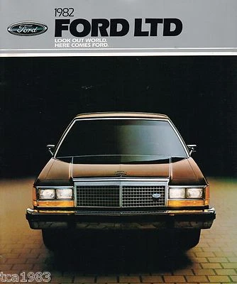 1982 Ford LTD Brochure / Pamphlet: CROWN VICTORIA,COUNTRY SQUIRE, Station Wagon, - Image 1 of 4