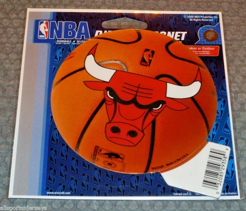 NBA Chicago Bulls 4 inch Auto Magnet Logo on Basketball by WinCraft Cover