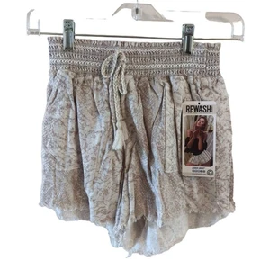 Pantalones cortos de mezcla de lino Rewash nuevos con etiquetas, XL - Imagen 1 de 5