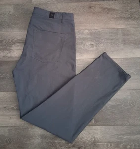 Pantalones deportivos Vuori Meta ajustados elásticos gris carbón para hombre talla 36x31 - Imagen 1 de 15
