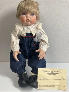 Celia Doll Company Porcelain Doll, Limited Edition ' Thomas ' with Outfit - Picture 1 of 14