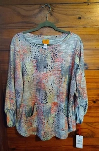 Ruby Rd Women’s Sweatshirt Top Pullover NEW 1X New with tags. - Picture 1 of 6