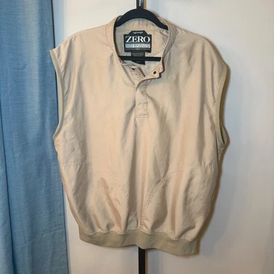 Zero Restriction Lightweight Pullover Vest Golf Tan Khaki Men's Size Medium - Image 1 of 4