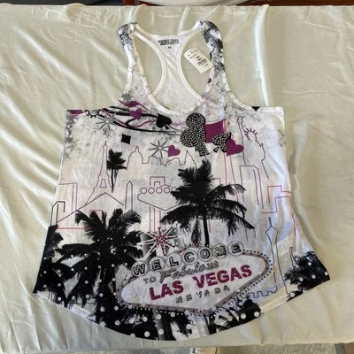Welcome to Fabulous Las Vegas Tank Medium Racer Back Bling Front Graphic - Imagem 1 de 4