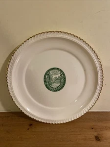 Vintage Dartmouth College NH Original Ceramic Plate Dartmuth 1769 Seal Antique - Picture 1 of 7