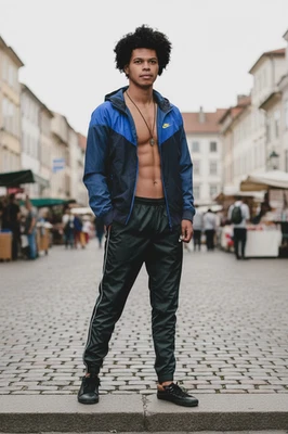 Nike Vintage Rare Windrunner Jacket Windbreaker Nylon Glanz Blue Small - Image 1 of 4