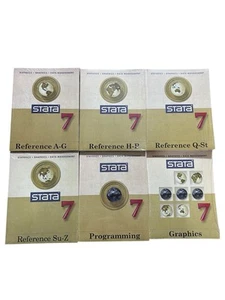 Stata Reference Manual Release 7 - A-Z Programming & Graphics 6 Books New Sealed - Foto 1 di 13