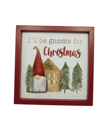 Cartel de caja "Seré gnomo para Navidad" - Nuevo por Blossom Bucket #30345 Foto 1 de 4