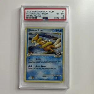 Pokemon Floatzel GL Rising Rivals Holo Rare #4 PSA 8 - Picture 1 of 3