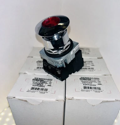 INTERRUPTOR PUSH PULL SIEMENS 52PP2G2A ILUMINA ROJO Foto 1 de 3