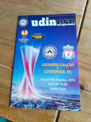Udinese v Liverpool - Europa League - 6th December 2012. (24) - Image 1 of 3