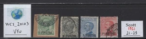 WC1_20103. ITALIAN OFFICES. Rare 1921 TURKISH EMPIRE short set. Sc.21-25.Used - Picture 1 of 1