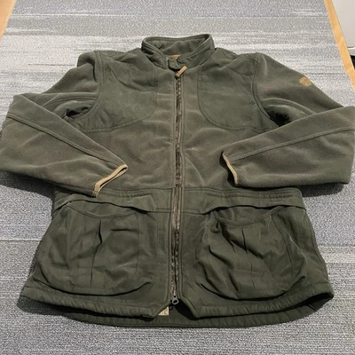 Chaqueta Eddie Bauer Para Hombre Grande Verde Marrón Tienda Deportiva Vellón Cremallera Completa Caza* Foto 1 de 4