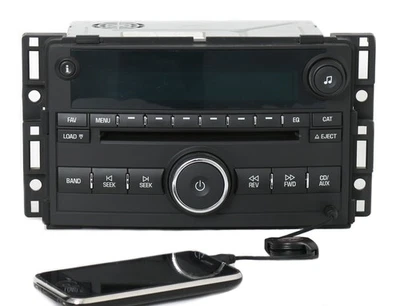 Chevy Cobalt Pontiac G5 2007-2008 radio AM FM reproductor de 6 discos con entrada auxiliar 25780215 Foto 1 de 4