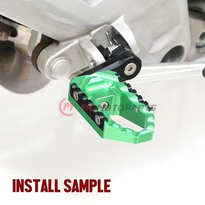 estriberas delanteras ajustables verdes TRC 40 mm para Kawasaki Ninja 650R 17-21 22 23 24 Foto 1 de 4