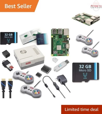 Kit Gaming Retro para Raspberry Pi 3 B+ con 2 Gamepads USB y Accesorios Foto 1 de 4