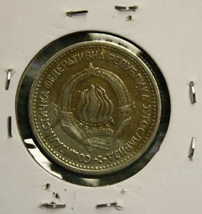 1965 YUGOSLAVIA - 1 - DINAR COIN - Picture 1 of 2