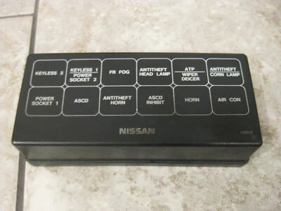 Nissan Pathfinder 97 1997 3,3 L a 4x4 tapa de caja de fusibles OEM 1W512 Foto 1 de 4