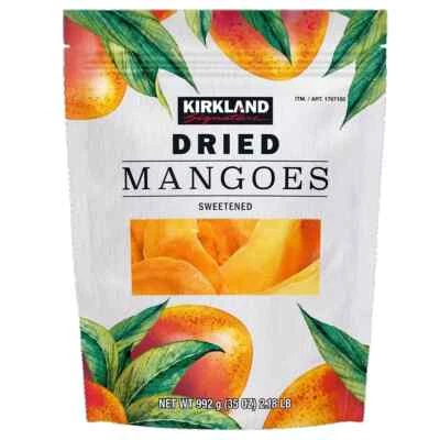 Kirkland Mango Seco 35 oz Comida de Frutas Enteras Snack Endulzado Sin Conservantes Foto 1 de 2