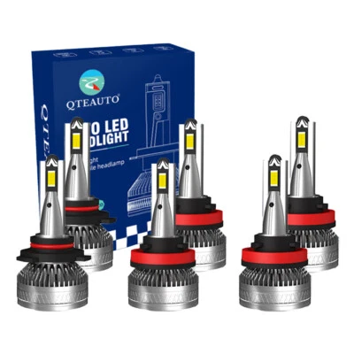 6 luces antiniebla LED H8H9H11 9005HB3H10 de haz alto bajo para Mitsubishi I-Miev 2012-2017 Foto 1 de 4