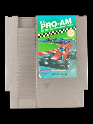 Vintage 1987 Nintendo NES R.C. Pro-Am  Video Game - Image 1 of 4