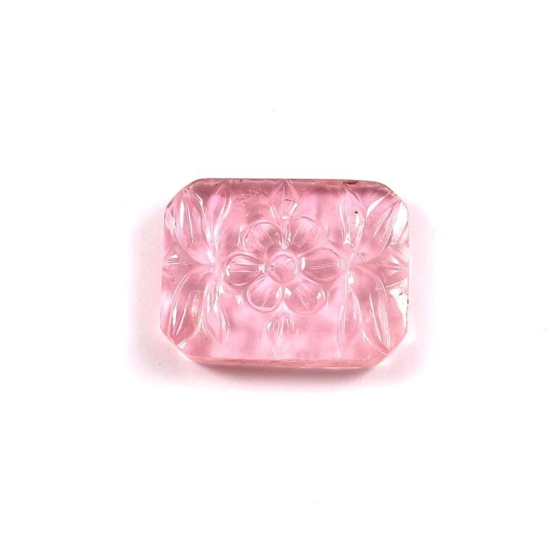 Piedra preciosa suelta natural PInk turmalina tallada a mano piedra preciosa octágona de lujo A1170 Foto 1 de 3