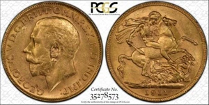 1911P Sovereign in PCGS MS62 - Picture 1 of 7