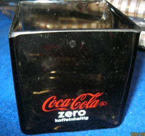 Cola Zero Glas quadratischer Halter - Bild 1 von 2