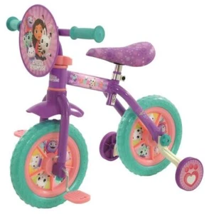 Gabby's Dollhouse 2-in-1 10" Training Bike Bicycle Stablisers Kids Balance - Picture 1 of 4