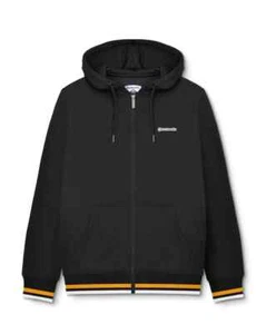 Lambretta Full Zip hoodie Black / Gold - Picture 1 of 3