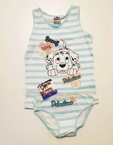Disney 101 Dalmatiner Kinder Unterwäsche Set Slip und Unterhemd mit Motiv Hund - Bild 1 von 3