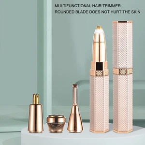 Electric Eyebrow Trimmer Waterproof 4 In 1 Body Hair Remover For Women Men ZMN - Picture 1 of 22