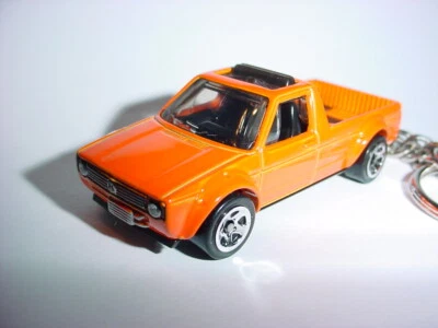 HOT 3D ORANGE VOLKSWAGEN CADDY CUSTOM KEYCHAIN keyring key VW BLING hot wheels  - Image 1 of 3