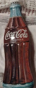 Coca-Cola Metal Tin Box 2003 Bottle-Shaped 10" Container #319601 Excellent Cond - Picture 1 of 4