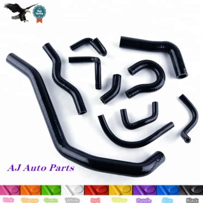 Manguera de silicona negra Fit Honda Civic/CRX EE EF/CR-X Base/DX/HF/Si 1988-1991 Foto 1 de 4