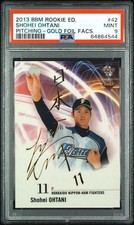Rare! 2013 BBM Shohei Ohtani Nippon Ham Limited to 50 gold foil rookie cards