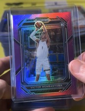 VICTOR WEMBANYAMA - 2023-24 Panini Prizm Draft Picks Purple /75 SSP - SPURS RC