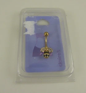 bumble bee crystal wings belly button ring piercing body jewelry from Claire's - Picture 1 of 3
