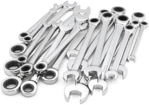 Juego de llaves de trinquete Craftsman de 20 piezas métricas MM estándar combinación SAE NUEVO - Imagen 1 de 4
