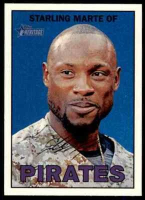 2016 Topps Heritage Starling Marte #140 Pittsburgh Pirates - Image 1 of 2