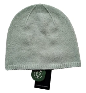 Damen Strick-Mütze Beanie Kaschmir 100% extrafein hell-grün leicht weich - Bild 1 von 8