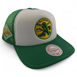 Cappello Mitchell & Ness Oakland Athletics A's MLB Foam Trucker Snapback Regolabile - Foto 1 di 6