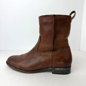 Frye Women’s Cara Leather Short Ankle Bootie Size 7B Used Mexico 3478323 Boots - Picture 1 of 20
