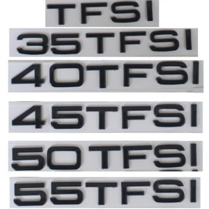 Gloss Black Letters 35TFSI 40TFSI 45TFSI 50TFSI 55 TFSI for Trunk Emblems Badges - Picture 1 of 7