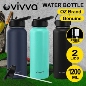 vivva Water Bottle Stainless Steel Double Wall Vacuum Insulated Drink Cup AU - Picture 1 of 14