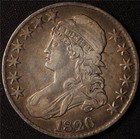 1826 Capped Bust Half Dollar, Sharp, Beautiful Original Toning!