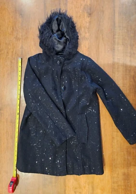 Children's Place's Fall Sparking Girls' Coat with Hood Black - Image 1 of 4